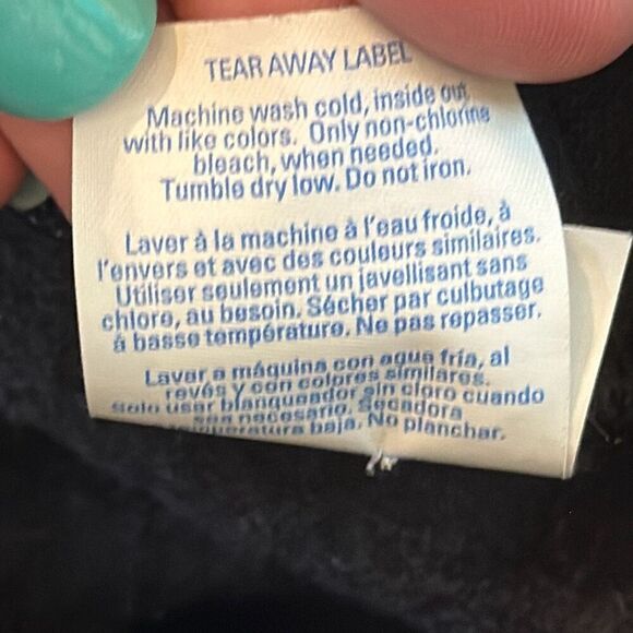 Mens Black Word Art Skull Hoodie size S Small - Picture 6 of 6